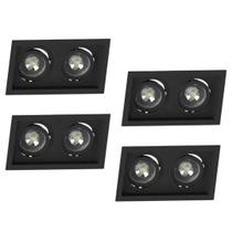 4 Spot Embutir Recuo Duplo Par30 E27 Preto Save Energy 4 Spot Embutir Recuo Duplo Par30 E27 Preto Save Energy
