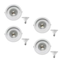 4 Spot Embutir Redondo Recuo PAR30 + 1 Lâmpada LED 10W 6500K E27 4 Spot Embutir Redondo Recuo PAR30 + 1 Lâmpada LED 10W 6500K E27