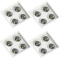 4 Spot Quadrado Quádruplo AR70 Branco Save Energy 4 Spot Quadrado Quádruplo AR70 Branco Save Energy