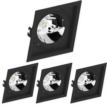 4 Spots Recuado Embutido Quadrado AR111 E27 Save Energy 4 Spots Recuado Embutido Quadrado AR111 E27 Save Energy
