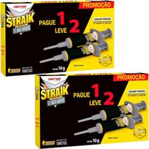 4 Straik Gel Mata Elimina Baratas Isca Eficaz Seringa 10g