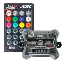 4 Strobo Automotivo Carro Ajk 4 Faróis Rgb Com Controle Novo 4 Strobo Automotivo Carro Ajk 4 Faróis Rgb Com Controle Novo