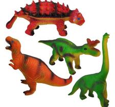 4 Super Dinossauro Tamanho Grande Verde Escuro
