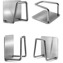 4 Suporte De Esponja Bucha Pia Aço Inox Louça Cozinha Gancho 4 Suporte De Esponja Bucha Pia Aço Inox Louça Cozinha Gancho