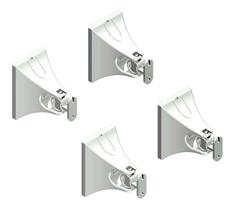 4 Suportes Caixa de Som Acústica Parede Home Theater Avatron