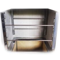 4 Suportes E Barras Inox 80cm Espeto E Grelha Churrasqueira 4 Suportes E Barras Inox 80cm Espeto E Grelha Churrasqueira