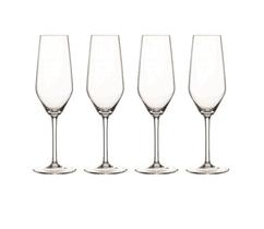 4 Taças de Champagne em Cristal 240ml Style Spiegelau