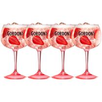 4 Taças Gin Gordons em Vidro 600ml - Produto Oficial Diageo