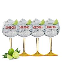 4 Taças Gordons Gin Em Vidro 600ml - Produto Oficial Diageo