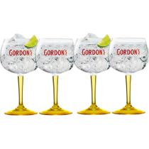4 Taças Gordons Gin Em Vidro 600ml - Produto Oficial Diageo
