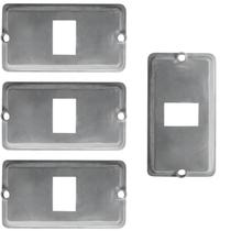 4 Tampa Condulet Fixo Medida 1 Alumínio Tomada Rj Sieg 4 Tampa Condulet Fixo Medida 1 Alumínio Tomada Rj Sieg