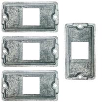 4 Tampa De Condulete 3/4 Furação 2 Tecla Alumínio Sieg