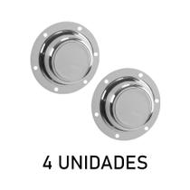 4 Tampa do Cubo de Roda Metal p Noma 6 Furos Grande Pintada 4 Tampa do Cubo de Roda Metal p Noma 6 Furos Grande Pintada