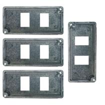 4 Tampa P/condulet 1 Polegada Múltiplo 2 Tomada Rj Sieg