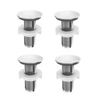 4 Tampa Tampão Plug Tapa Furo 1/2 Lavatório/bide/pia Abs 4 Tampa Tampão Plug Tapa Furo 1/2 Lavatório/bide/pia Abs