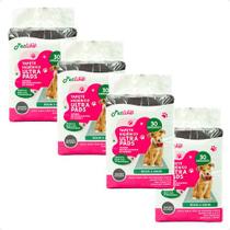 4 Tapete Higiênico Petlike Ultra Pads Carvão 80x60 - 30unids 4 Tapete Higiênico Petlike Ultra Pads Carvão 80x60 - 30unids