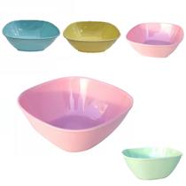 4 Tigelas Quadrada Bowl em Melamina Pote 300ml