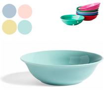 4 Tigelas Saladeira Bowl Cumbuca Em Melamina Colorida 450ml