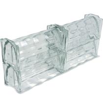 4 Tijolo Elemento Vazado Cobogó Parede Vidro - Genova - cristal decor