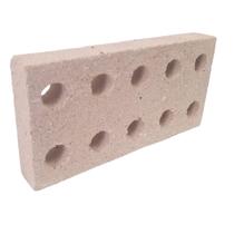 4 Tijolo Refratário 10 Furos, Plaqueta Para Churrasqueiras 4 Tijolo Refratário 10 Furos, Plaqueta Para Churrasqueiras