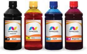 4 Tinta Compatível HP 2136 2676 3776 3636 664 1,25L BK Pigmentado