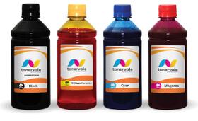 4 Tinta Compatível HP 2136 2676 3776 3636 664 250ml BK Pigmentado