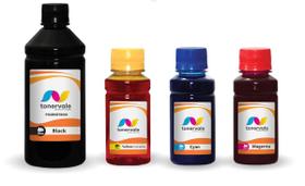 4 Tinta Compatível HP 2136 2676 3776 3636 664 550ml BK Pigmentado