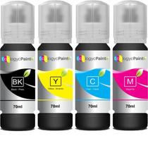 4 tinta para impressora epson 544 l3110 l3150 compatível