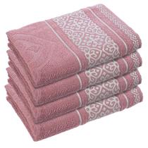4 Toalha Banho Macia 400g/m2 Grossa Absorvent 70x140 Vel Vr