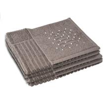 4 Toalha Piso Banheiro Antiderrapante 520g/m2 50x70 Maj Moc