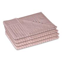 4 Toalha Piso Banheiro Antiderrapante 520g/m2 50x70 Maj Ro