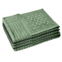 4 Toalha Piso Banheiro Antiderrapante 520g/m2 50x70 Maj Vdc
