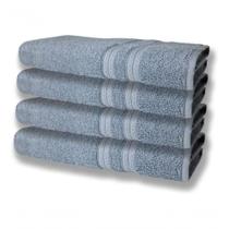 4 Toalhas Super Felpudas Grande E Grossa Algodão 80x150 Azul 4 Toalhas Super Felpudas Grande E Grossa Algodão 80x150 Azul