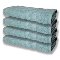 4 Toalhas Super Felpudas Grande E Grossa Algodão 80x150 Verde