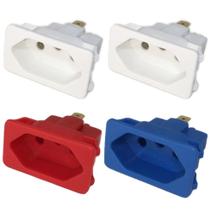 4 Tomada Embutir Fêmea 3 Pinos 10a Margirius Painel Aparelho