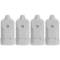 4 Tomada fêmea plug Prensa Cabo 3 Pinos Finos 10a Margirius 4 Tomada fêmea plug Prensa Cabo 3 Pinos Finos 10a Margirius