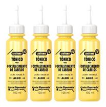 4 Tônicos De Alho - Gota Dourada Fortalecimento Antiqueda