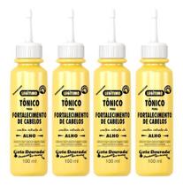 4 Tônicos De Alho - Gota Dourada Fortalecimento Antiqueda