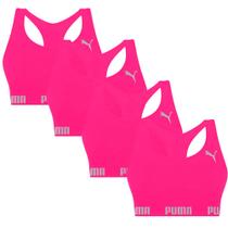 4 Tops Sem Costura E Sem Bojo Com Busto Anatômico E Costas Nadador Modelo Fitness