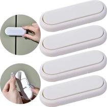 4 Trava Porta Armário Balcão Protetor Adesivo Segurança Bebe