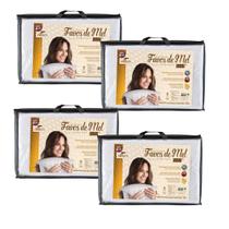 4 Travesseiros Favos de Mel Plus Macio 4 Travesseiros Favos de Mel Plus Macio