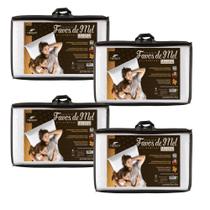 4 Travesseiros Laváveis Favos de Mel - 15cm 4 Travesseiros Laváveis Favos de Mel - 15cm