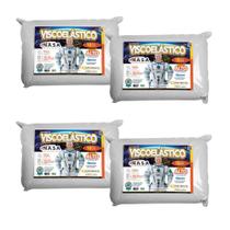 4 Travesseiros Nasa Extra Alto 18cm - Capa Com Zíper