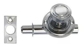 4 Trinco Fecho Batom De Embutir Colonial Cromado Oferta