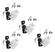 4 Trinco Fecho Meia Lua Porta Japonesa Caracol Porta Balcão