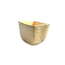 4 un Cachepot Cestinho Palha Grande Enfeite Doces Mesa Festa
