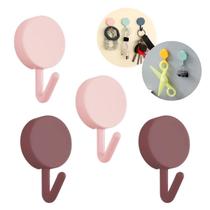 4 Un Gancho Parede Adesivo Banheiro Porta Toalha De Banho Cabide