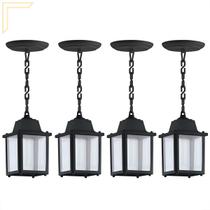 4 Un Luminaria Pendente Externo Colonial Preto Alz14