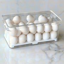 4 Un Organizador Multiuso Com Tampa Com Suporte Porta Ovos
