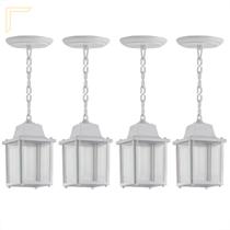 4 Un Pendente Vintage Externo Colonial Beirado Branco Alz16 4 Un Pendente Vintage Externo Colonial Beirado Branco Alz16